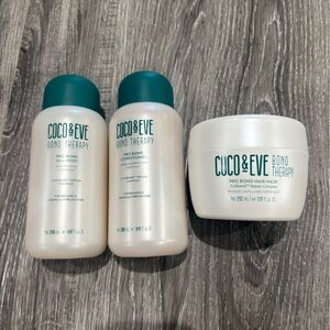 COCO & EVE Bond Therapy Hair Set in White and Teal
